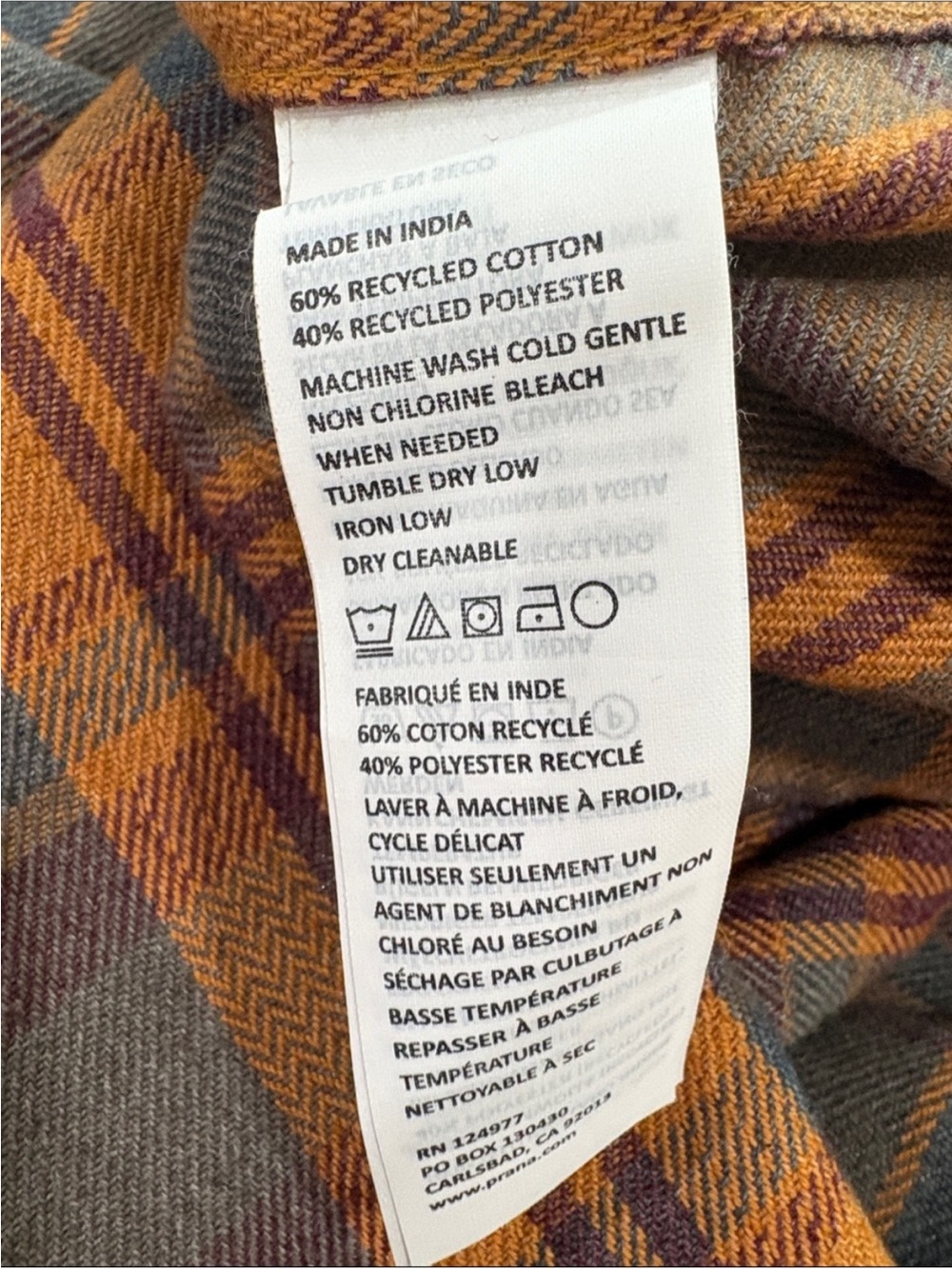 Prana Classic Plaid Standard Fit Westbrook Men’s Shirt, Size XXL - Picture 10 of 12